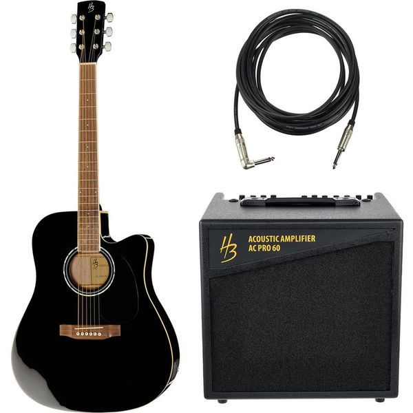 aff1cb7fd211f9959d8716bf829fbb3f.jpg Harley Benton CLD-60SCE BK Cust. Line Bundle - Imagen 1