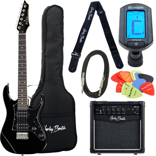 b0e4d679450e0383654cc33435e74897.jpg Harley Benton RG-Junior BK Rock Series Pack - Imagen 1
