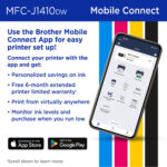 Brother Work Smart MFC-J1410DW Impresora todo en uno inalámbrica de inyección de tinta en color con impresión automática a doble cara - Imagen 6