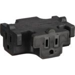 American DJ EC-3FER Edison Tri-Tap Power Adapter (Black) - Imagen 2