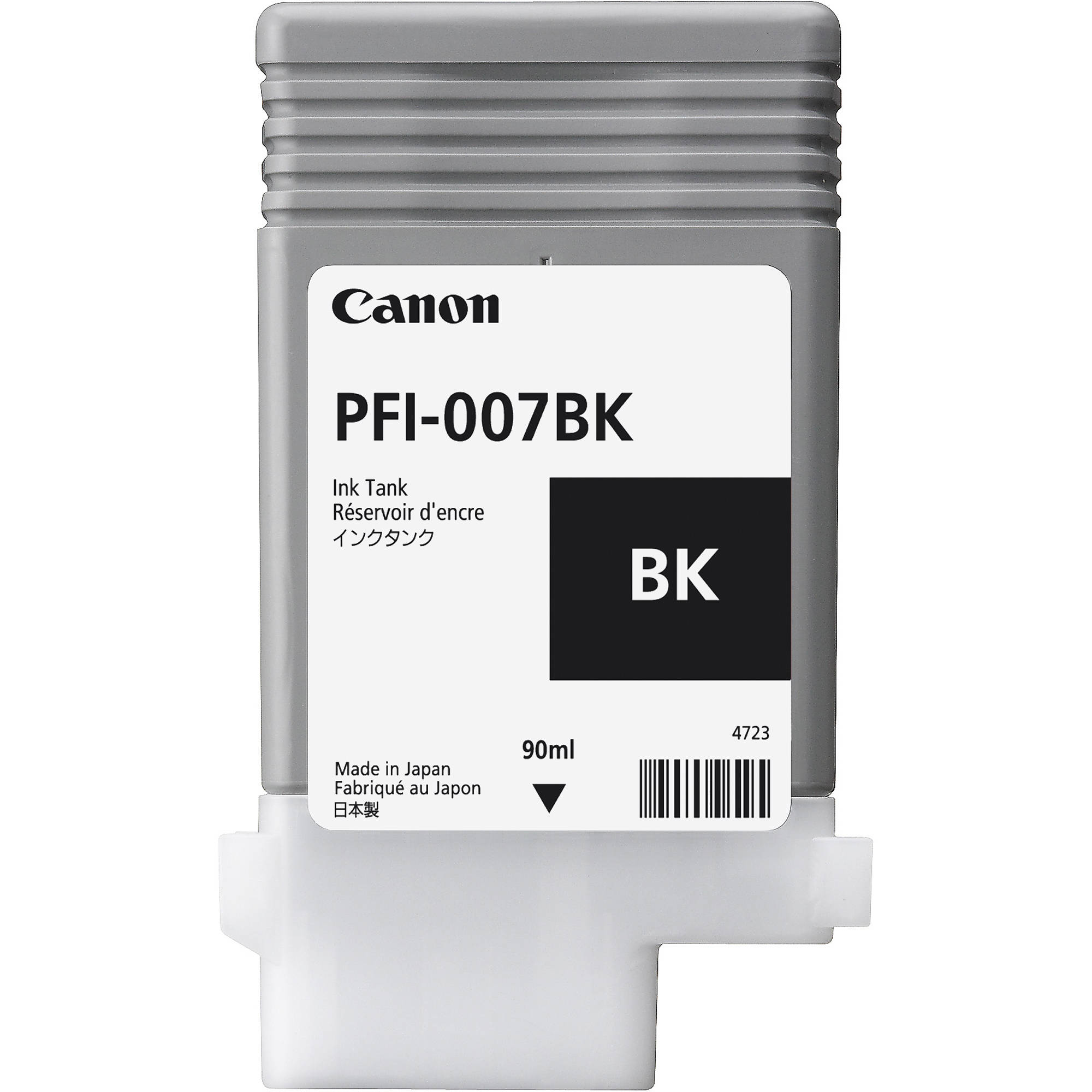 b2f90e3dc4574b60112b4fd89e0557f6.jpg Canon PFI-007BK Black Ink Tank (90mL) - Imagen 1