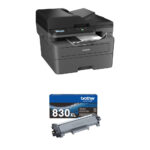 Impresora multifunción láser monocromática compacta Brother DCP-L2640DW con kit de cartucho de tóner negro de alto rendimiento (reacondicionado por el fabricante) - Imagen 3