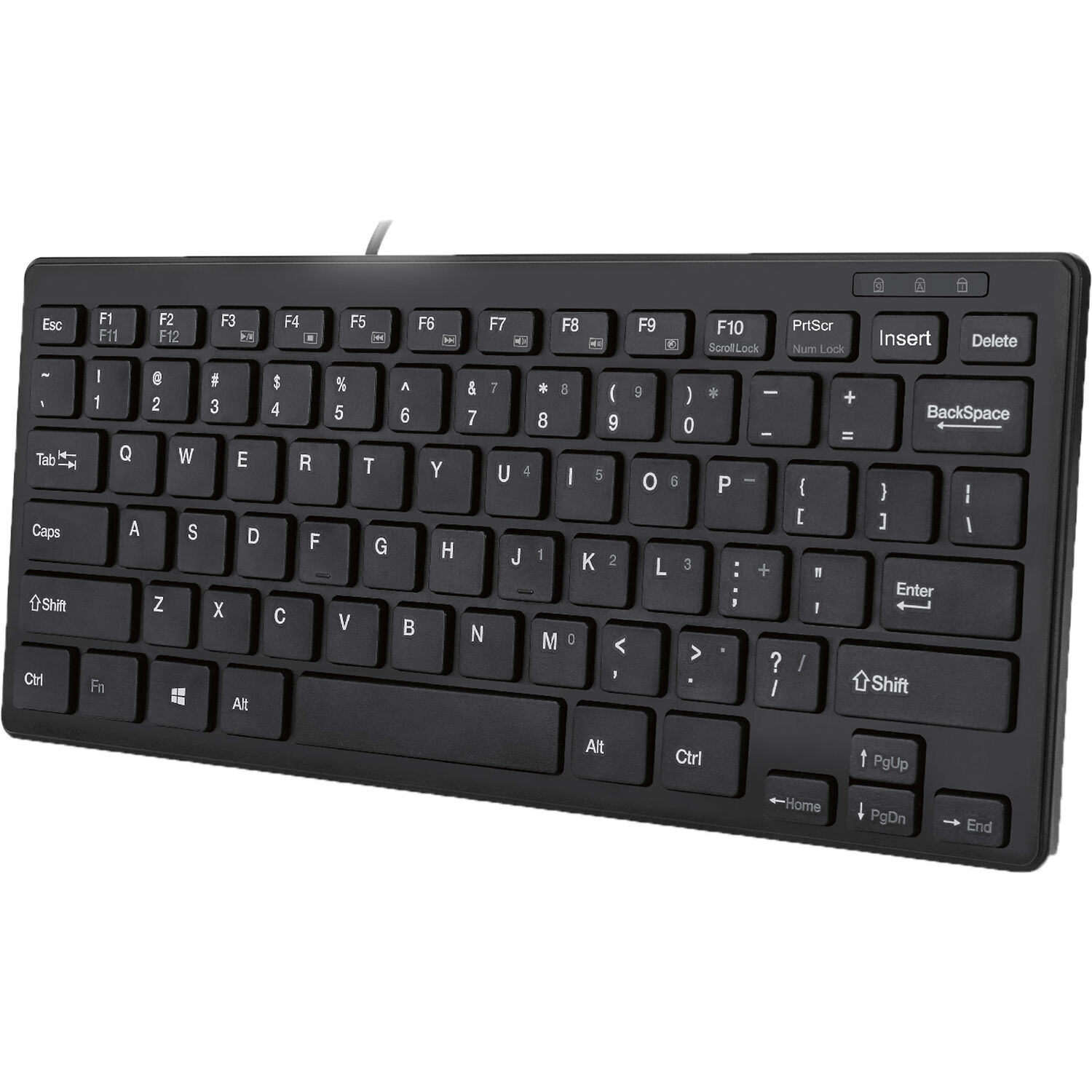 b33235bead24ece1c832d9753d31bbce.jpg Adesso SlimTouch Mini teclado con cable (negro) - Imagen 1