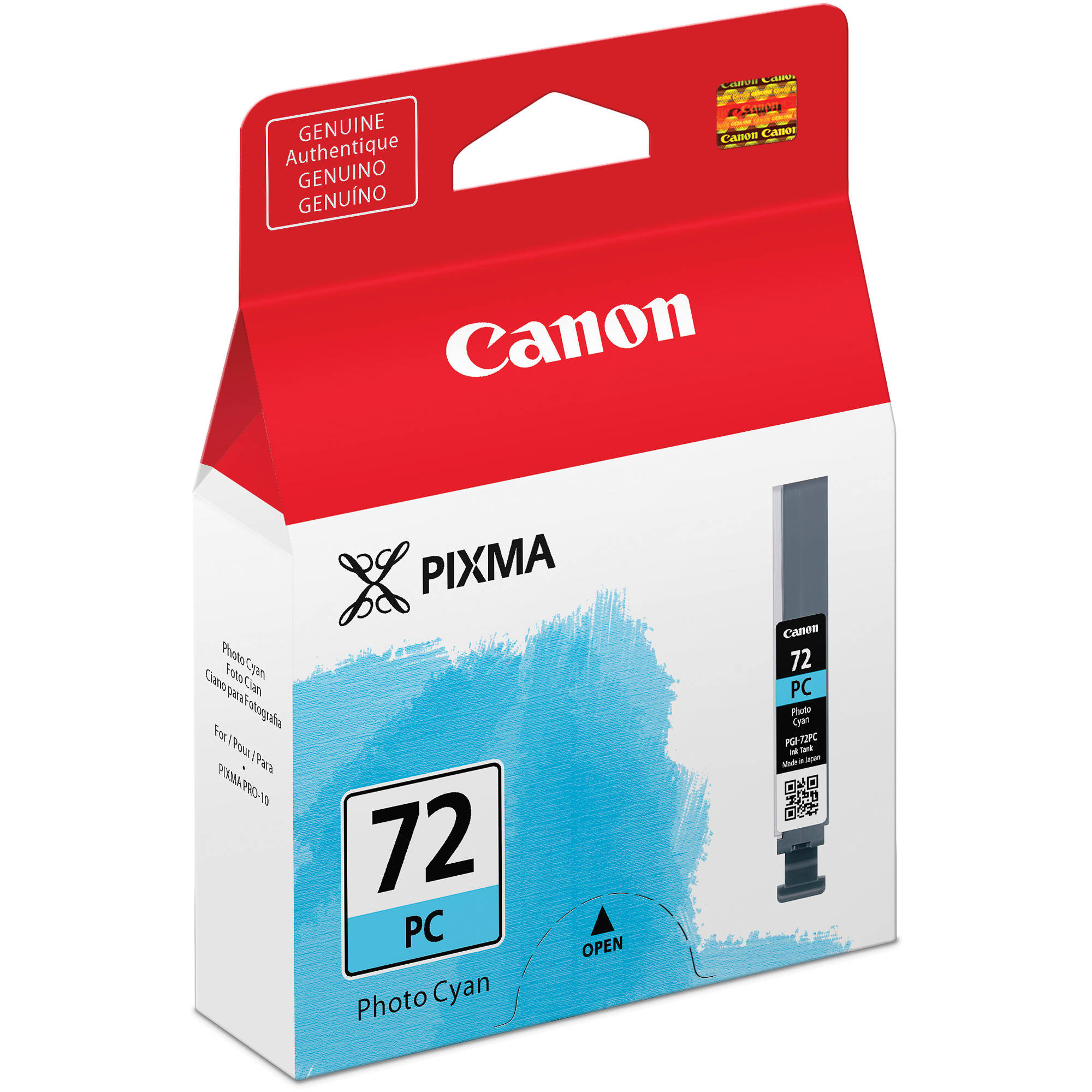 b371d969df17e76799e674a9c692ca00.jpg Tanque de tinta cian fotográfica Canon LUCIA PGI-72 - Imagen 1