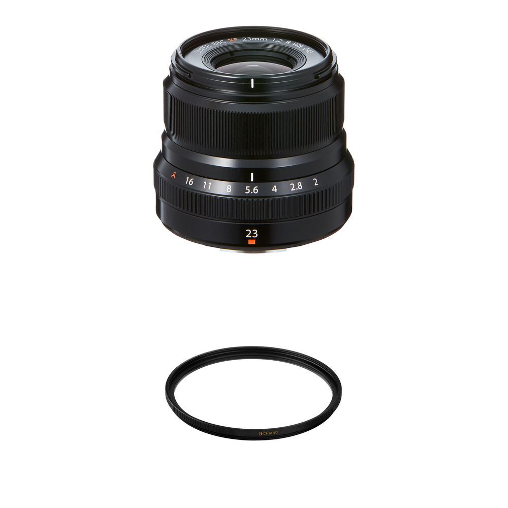 b399c31bb18cd6aa482589f99b1db598.jpg Lente FUJIFILM XF 23 mm f/2 R WR con kit de filtro UV - Imagen 1