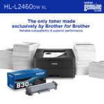 Impresora láser monocromática compacta Brother HL-L2460DW XL (kit de 2 tóner, 4200 páginas) - Imagen 4