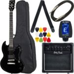 Harley Benton DC-200 BK Student Serie Bundle