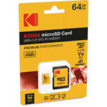 Tarjeta de memoria Kodak microSDXC UHS-I de rendimiento premium de 64 GB con adaptador SD - Imagen 2