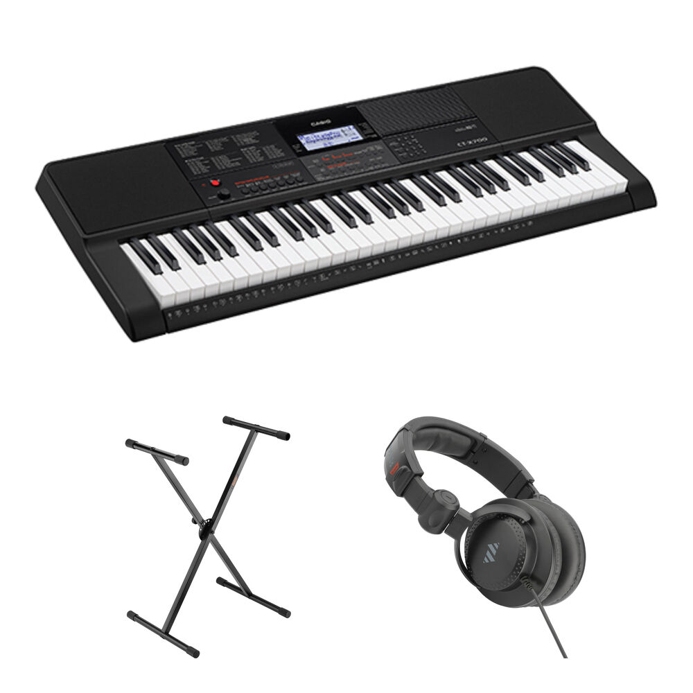 b3fe720897b5c58dc1d5879be976e755.jpg Casio CT-X700 Kit económico de teclado portátil sensible al tacto de 61 teclas con soporte y auriculares - Imagen 1