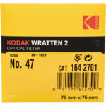 Filtro de gel para verrugas Kodak de 3x3" (75 mm) n.° 47, color azul intenso