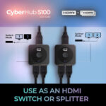 Adesso CyberHub AUH-5100 UHD 4K60 Divisor y Conmutador HDMI - Imagen 10