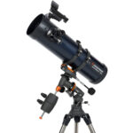 Celestron AstroMaster 130EQ 130 mm f/5 Telescopio reflector y kit de filtro solar EclipSmart - Imagen 2