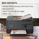 Canon PIXMA TR7020a Wireless Inkjet All-In-One Color Printer with PG-260 Black/CL-261 Color Value Pack Kit (Black) - Imagen 8