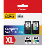 Paquete económico Canon PG-260 XL negro / CL-261 color XL