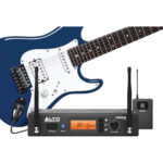 Alto Professional Radius 100 sistema con micrófono inalámbrico de diversidad UHF profesional con cable adaptador de instrumento de 1/4"