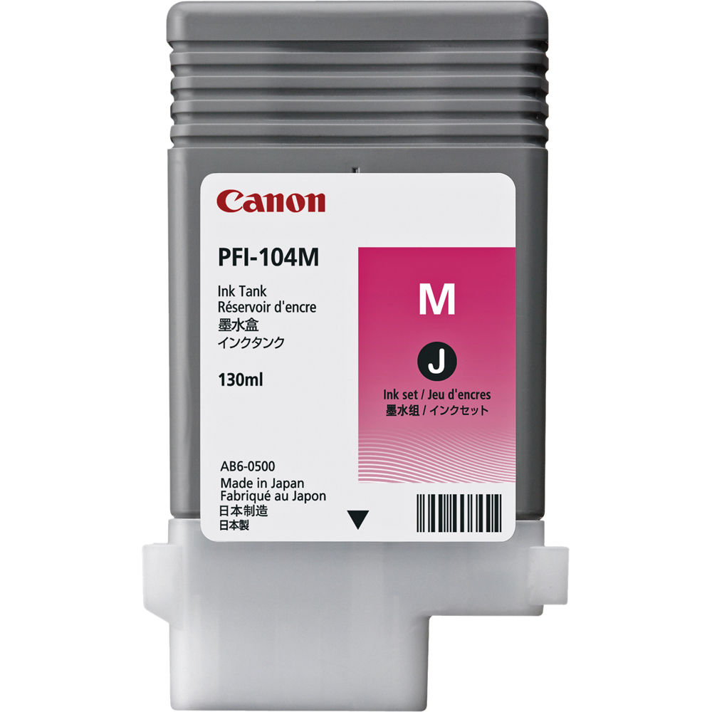 b8117c0312b53e47dc44a7b3f90898de.jpg Canon PFI-104M Magenta Ink Tank (130mL) - Imagen 1