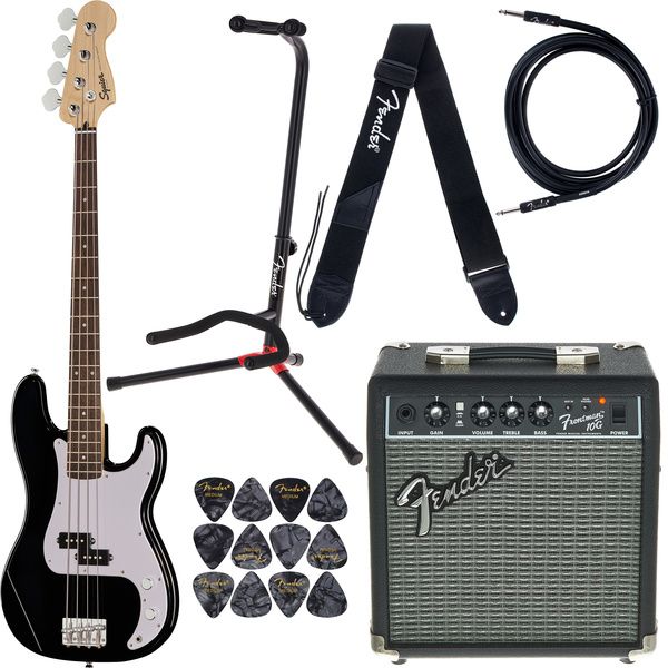 b86500849fb5faad79001f8fada71e05.jpg Squier Sonic Precision Black Set - Imagen 1