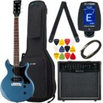 Harley Benton DC-Junior Pelham Blue Bundle
