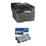 Impresora multifunción láser monocromática compacta Brother DCP-L2640DW con kit de dos cartuchos de tóner de alto rendimiento - Imagen 3