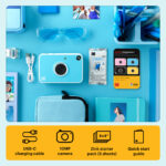 Cámara digital instantánea Kodak PRINTOMATIC+ de 10 MP con paquete de regalo (azul) - Imagen 3