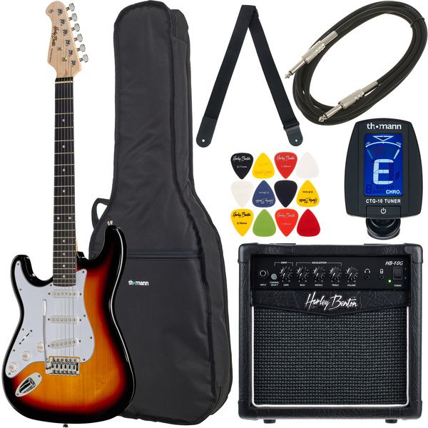 bb27a474b3400d439603e737ba39bdfb.jpg Harley Benton ST-20LH SB Bundle - Imagen 1