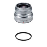 Lente FUJIFILM XF 35 mm f/2 R WR con kit de filtro UV (plateado) - Imagen 2