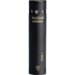 Audix M1255B-S Micrófono de condensador miniatura con cable de 25' (supercardioide, negro)