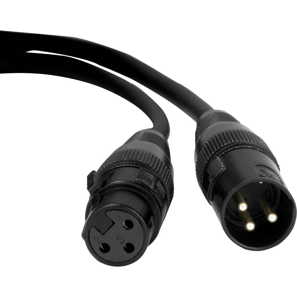 bb95fad91aafe575b1d9000d10a13722-2.jpg American DJ DMX Pro Series 3-Pin DMX Cable (100') - Imagen 1