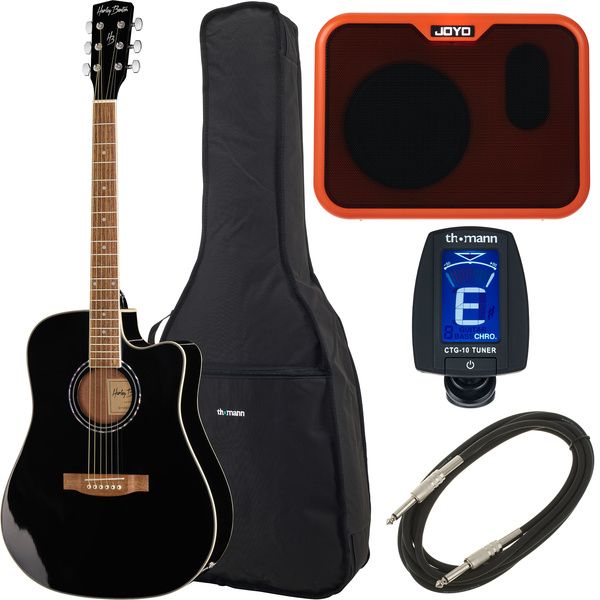bb9dc8d2f751eb35cb23440372cc17d3.jpg Harley Benton D-120CE BK Joyo Bundle - Imagen 1