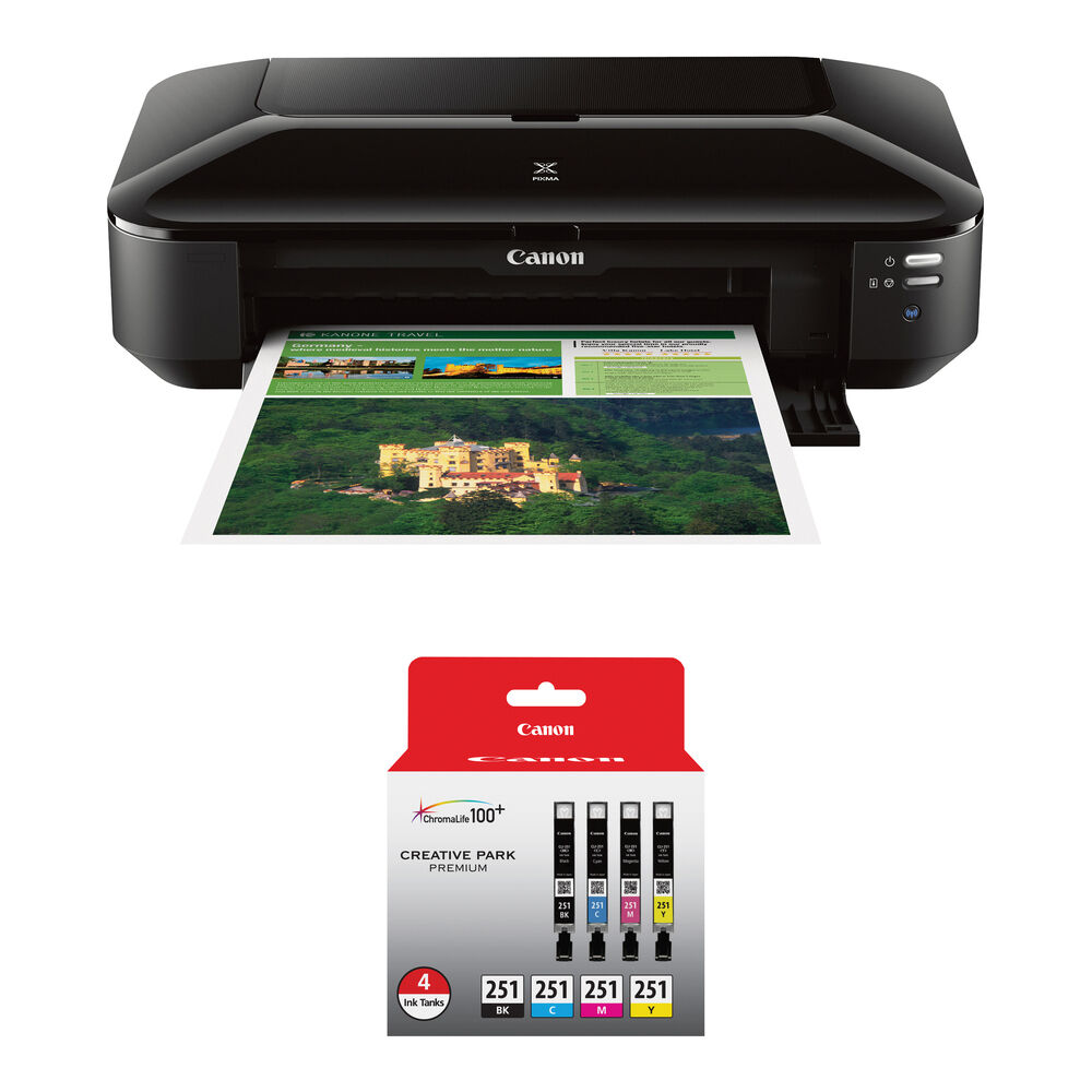 bc5fce14fbf0076f85b2470a5da4d99c.jpg Canon PIXMA iX6820 Wireless Inkjet Printer with CLI-251 4-Color Ink Pack Kit - Imagen 1