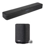 Denon Home Sound Bar SB550 y kit de altavoces inalámbricos Two Home 150 NV (negro/negro) - Imagen 2