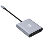 Adaptador Adesso USB-C macho a Dual-HDMI 4K hembra (5,9") - Imagen 3