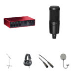 Focusrite Scarlett 18i16 USB-C Kit de interfaz de audio/MIDI con micrófono de condensador AT2020 (4.ª generación) - Imagen 2