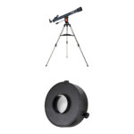 Celestron AstroMaster 70AZ Telescopio refractor Alt-Az de 70 mm y kit de filtro solar EclipSmart