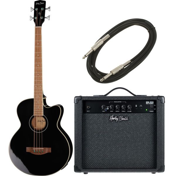 c04a6771434fa5eb9441528a3f7e873c.jpg Harley Benton B-30BK Acoustic Bass Bundle - Imagen 1