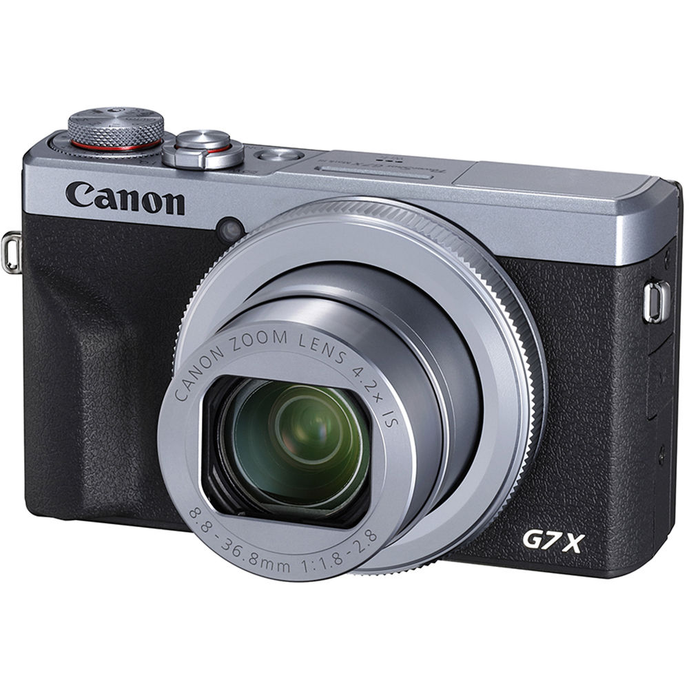 c1f929f2b79c3a5bec149399d0376b3a-1.jpg Canon PowerShot G7 X Mark III Digital Camera with Accessories Kit (Silver) - Imagen 1