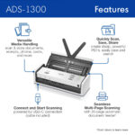 Escáner de escritorio compacto Brother ADS-1300 - Imagen 3