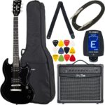 Harley Benton DC-200 BK Student Serie Bundle