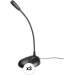 Audio-Technica ATR4750-USB Micrófono de condensador omnidireccional (paquete de 3) - Imagen 2