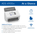 Escáner de escritorio inalámbrico de alta velocidad Brother ADS-4900W - Imagen 4