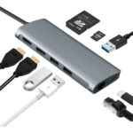 Estación de acoplamiento multipuerto Adesso 9 en 1 USB-C 3.2 Gen 1 - Imagen 12