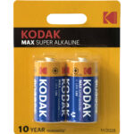 Batería alcalina C Kodak Max KC-2 (paquete de 2)