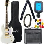 Harley Benton DC-Custom II White Set