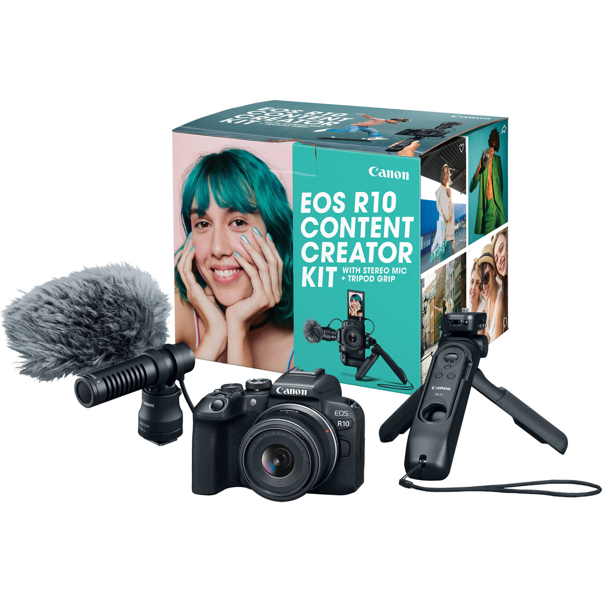 c60167a2de6f4e7d8670c9ae1ec67f04.jpg Canon EOS R10 Mirrorless Camera with 18-45mm Lens Content Creator Kit - Imagen 1