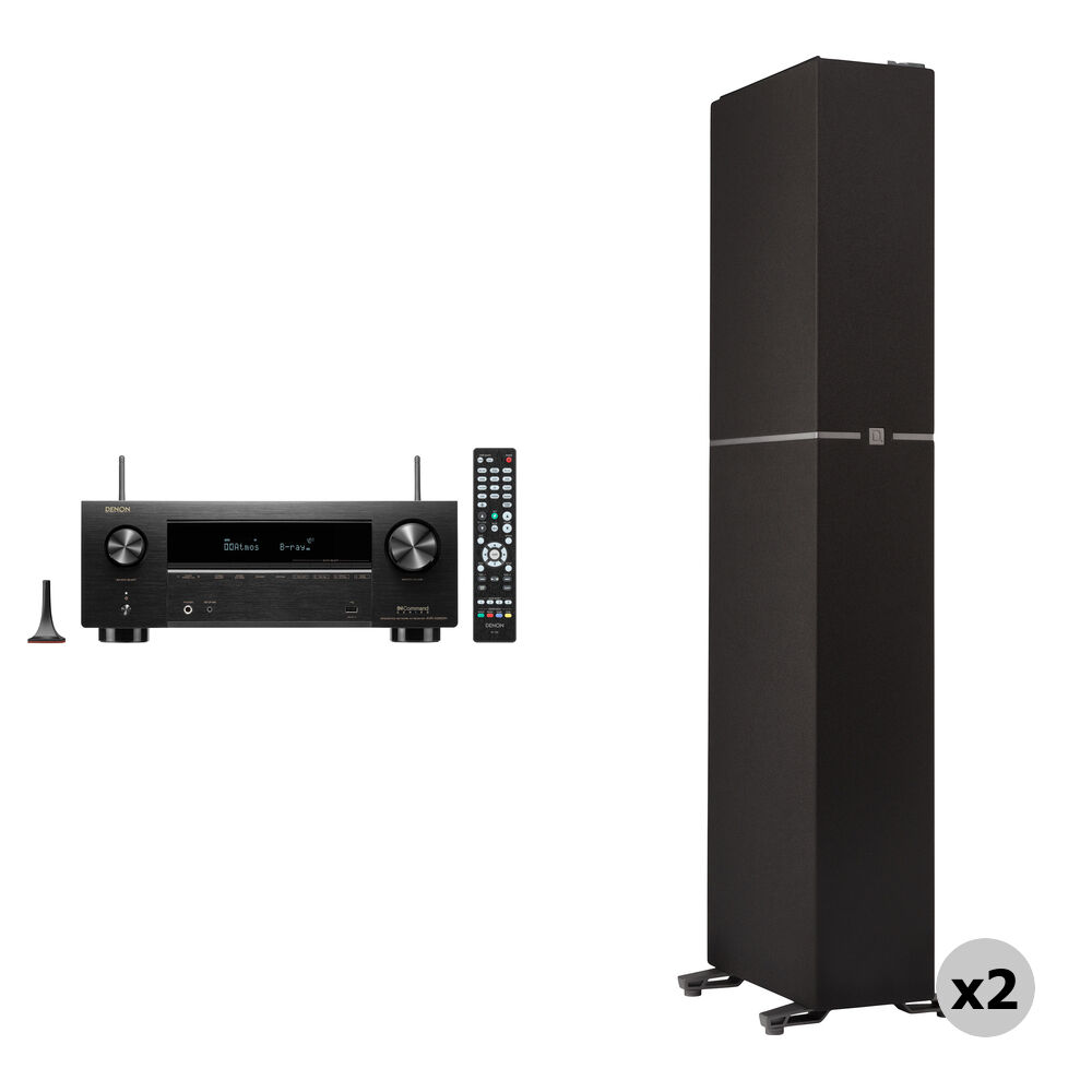 c655aac3df4378661c426c29b4e1a012.jpg Denon AVR-X2800H Receptor A/V de red de 7,2 canales con kit de altavoces de pie Dymension DM60 (par) - Imagen 1