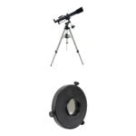 Celestron PowerSeeker 70 mm f/10 EQ Telescopio refractor y kit de filtro solar EclipSmart