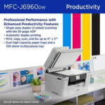 Brother MFC-J6960DW INKvestment 6560 Wireless Color Inkjet All-in-One Printer - Imagen 5
