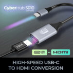 Adaptador Adesso USB-C macho a HDMI 4K hembra (5,9") - Imagen 2