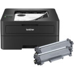 Impresora láser monocromática compacta Brother HL-L2460DW XL (kit de 2 tóner, 4200 páginas)
