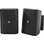 Electro-Voice EVID-S4.2 Altavoz comercial de 4" de 2 vías y 8 ohmios (par, negro)